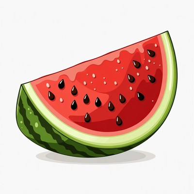 Watermelon slice illustration