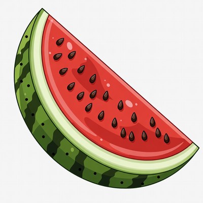 Watermelon Slice Illustration