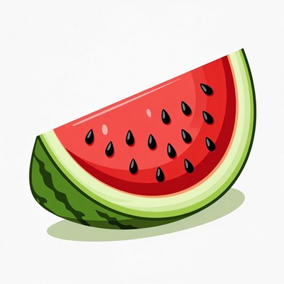 Watermelon Slice Illustration