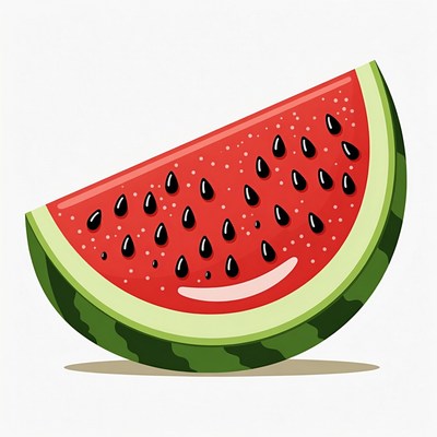 Sliced Watermelon Illustration