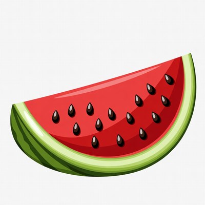 Sliced Watermelon Illustration