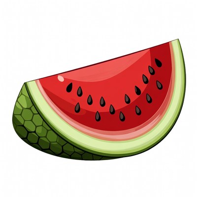 Sliced Watermelon Illustration
