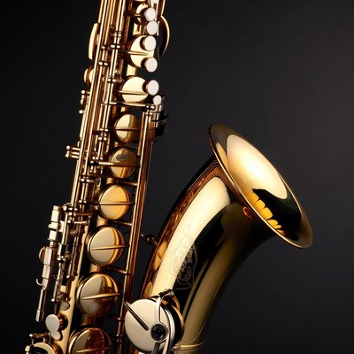 Shiny Gold Alto Saxophone