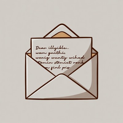 Open Envelope with Letter