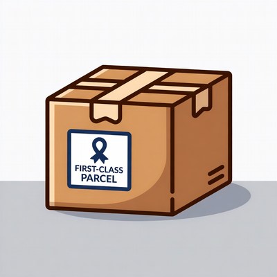 First-Class Parcel Box Illustration