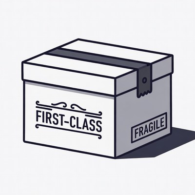 First-Class Fragile Shipping Box