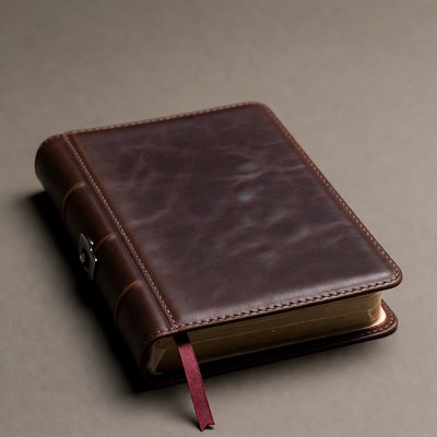 Brown Leather Bible with Clasp