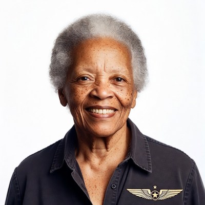 Elderly African-American woman smiling
