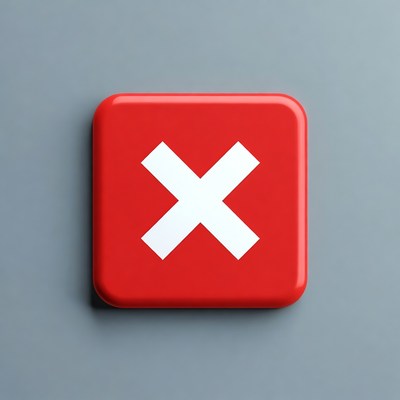 Red X button icon