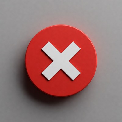 Red Circle with White X