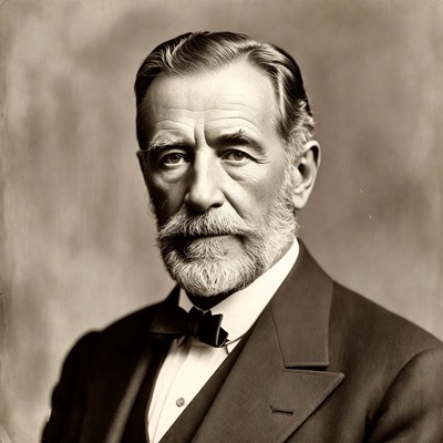 Elderly man in formal suit