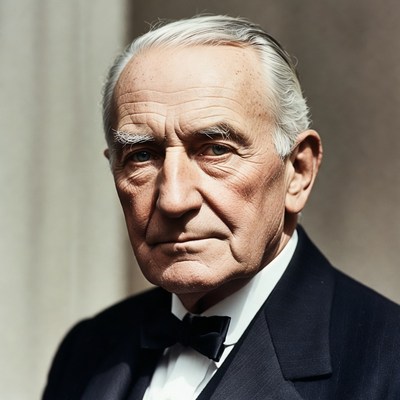 Elderly man in tuxedo formal portrait