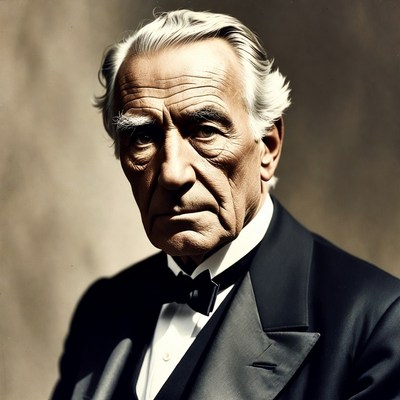 Elderly man in tuxedo