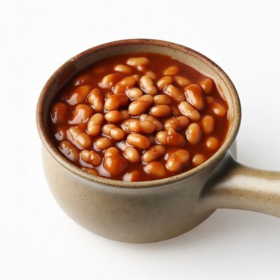 Baked Beans in Terracotta Bowl