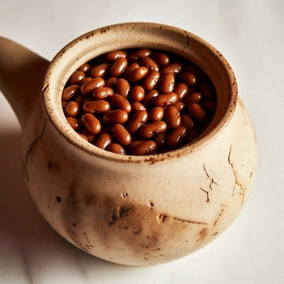Adzuki Beans in Clay Pot