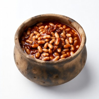 Baked Beans in Clay Pot