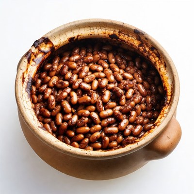 Baked Beans in Clay Pot