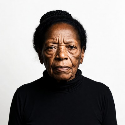 Elderly African-American woman portrait