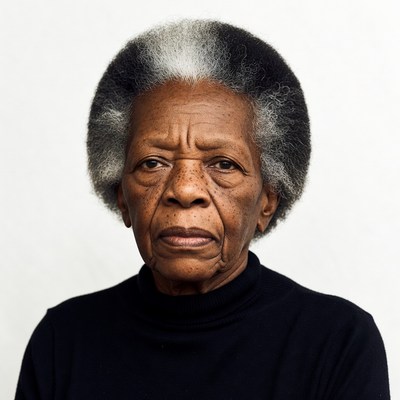 Elderly African-American woman portrait