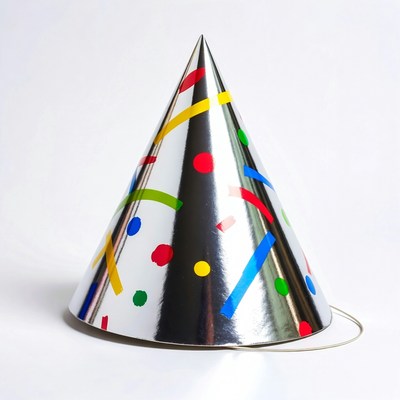 Colorful Metallic Party Hat