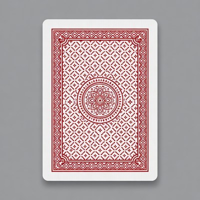 Red Bicycle Playing Card Back