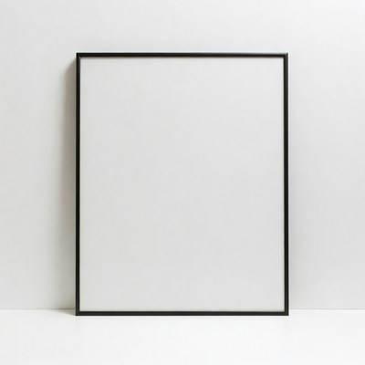 Black Framed Empty Picture Frame