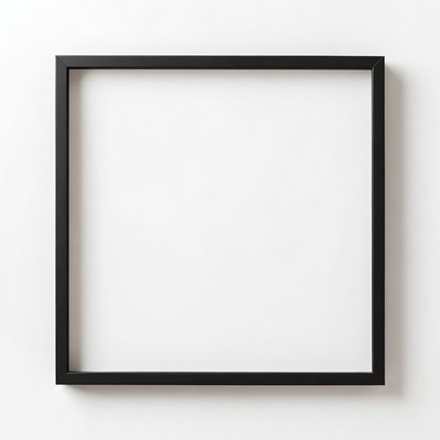 Black Empty Picture Frame