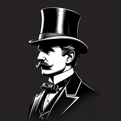 Victorian man in top hat
