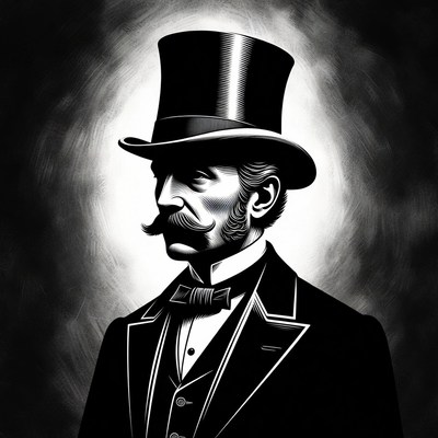 Victorian man in top hat