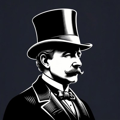 Victorian Gentleman in Top Hat