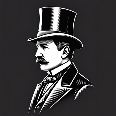 Victorian man in top hat