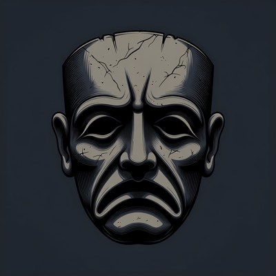 Cracked Stone Grimace Mask