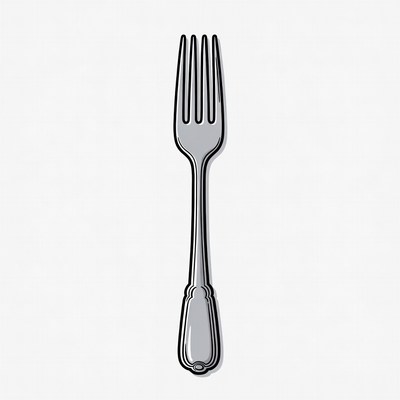 Silver Fork Clipart