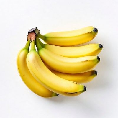 Bunch of ripe yellow bananas