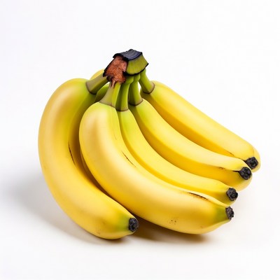 Bunch of ripe yellow bananas