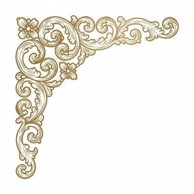 Gold Ornate Corner Design