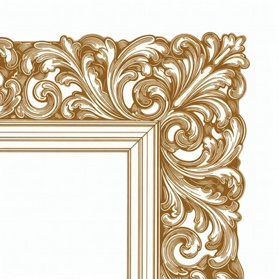 Ornate Gold Picture Frame