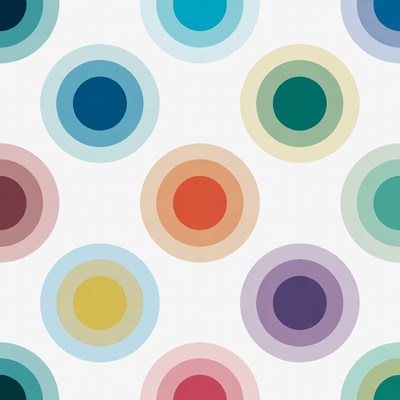 Colorful Concentric Circles Pattern