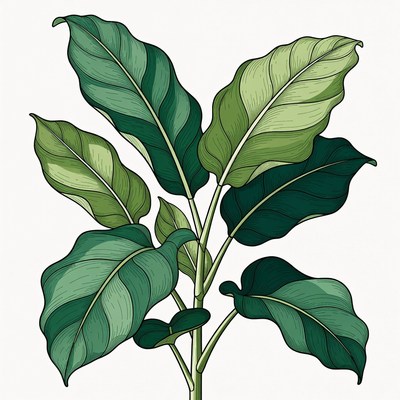 Green Leaf Plant Illustration