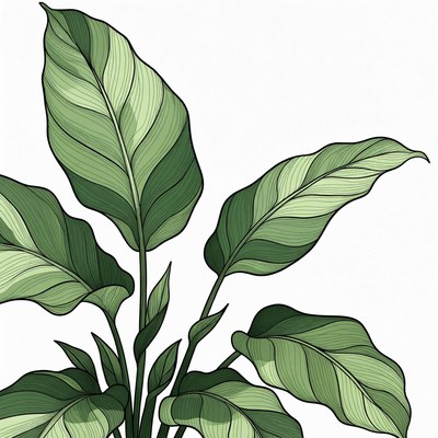 Calathea Plant Illustration