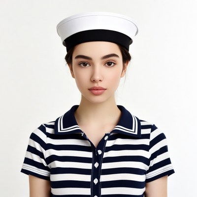 Young woman in sailor uniform