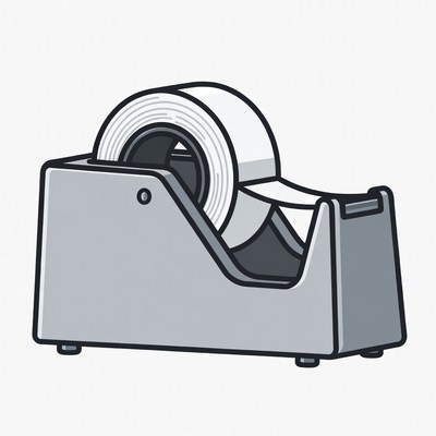Tape Dispenser Illustration