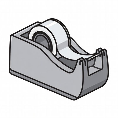 Tape Dispenser with Roll