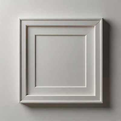 White Empty Picture Frame