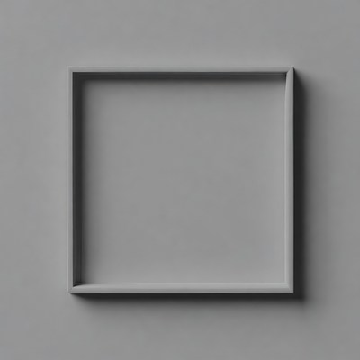 Gray Square Picture Frame