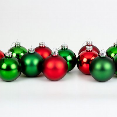 Red and Green Christmas Ornaments