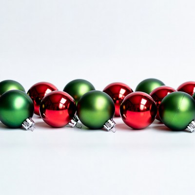 Red and Green Christmas Ornaments