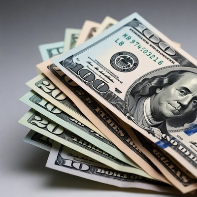 Stack of US Dollar Bills