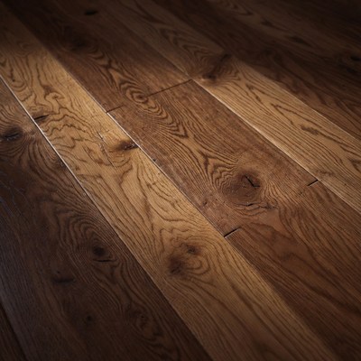 Dark Oak Hardwood Floor Closeup