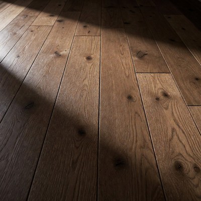 Hardwood floor with sunlight